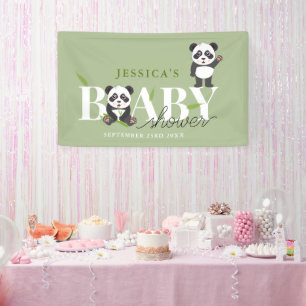 Süßer Panda-Bär Kawaii geschlechtsneutrale Babypar Banner