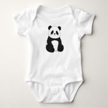 Süßer Panda-Bär Kawaii Schwarz und Weiß 