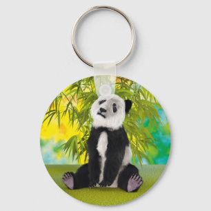 Süßer Panda-Bär Kawaii Tierliebhaber Perfektes Ges Schlüsselanhänger