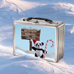 Süßer Panda-Bär Nordpol Kinder Metall-Lunchbox Metall Brotdose