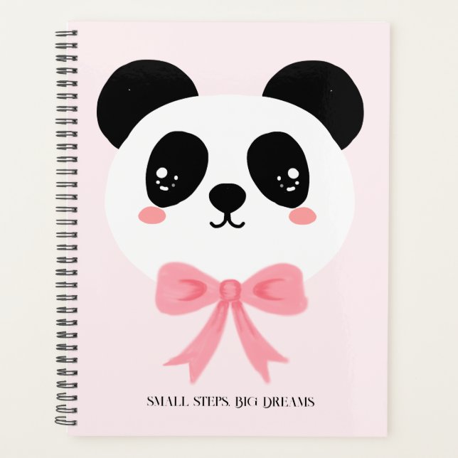 Süßer Panda-Bogen-Planer Planer (Vorderseite)