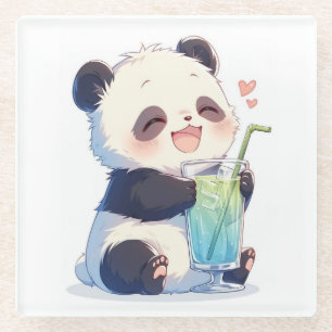 Süßer Panda Bubble Tea Untersetzer Kawaii Boba P