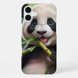 Süßer Panda, der Bambus isst iPhone 16 Plus Hülle