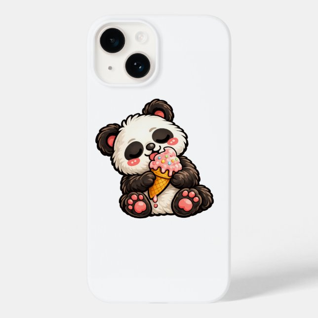 Süßer Panda Eiscreme Case-Mate iPhone 14 Hülle (Rückseite)