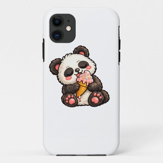 Süßer Panda Eiscreme Case-Mate iPhone Hülle (Rückseite)