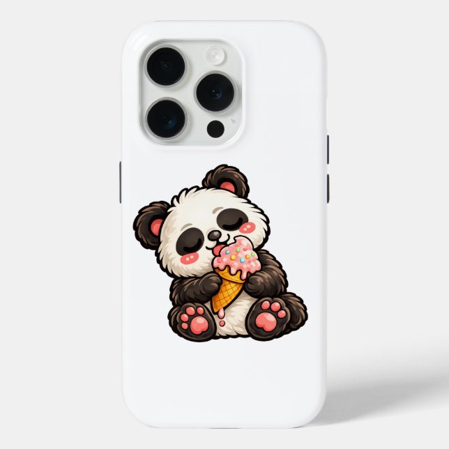 Süßer Panda Eiscreme Case-Mate iPhone Hülle (Rückseite)