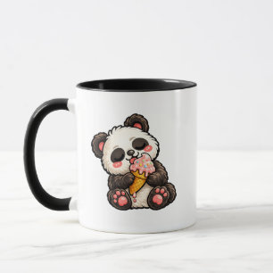Süßer Panda Eiscreme Tasse