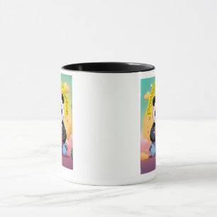 Süßer Panda-Kaffeebecher – „Powered by Coffee“ Tasse
