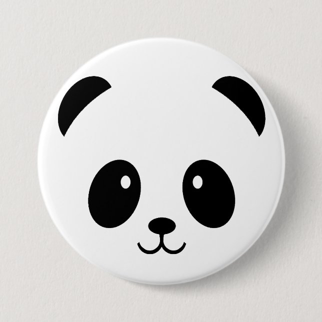 Süßer Panda Knopf Abzeichen Pin Pandas Button (Vorderseite)