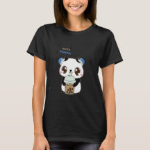 Süßer Panda mit Bubble Tea