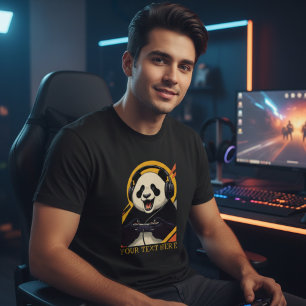 Süßer Panda-Spieler Lustiges Gaming-Tier T-Shirt