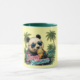 Süßer Panda, süßer Sommer Trendiger Sommer-Spru Tasse