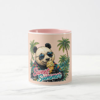 Süßer Panda, süßer Sommer | Trendiger Sommer-Spru Tasse