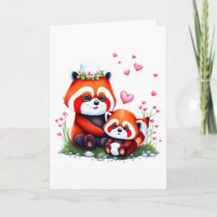 Süßer Panda-Valentinstag Karte