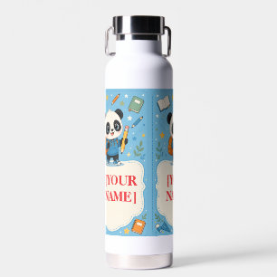 Süßer Panda Zurück zur Schule Schulmaterial Trinkflasche