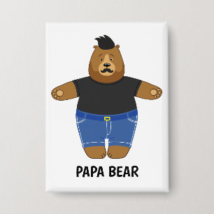 Süßer Papa-Bär Vatertagsgeschenk Spezialtasse Button