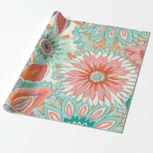 Süßer Pastell-Boho-Chic Geschenkpapier