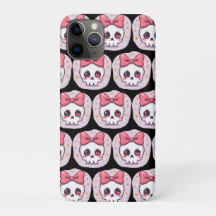 Süßer Pastell-Goth-Schädel mit Schleife Case-Mate iPhone Hülle