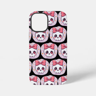 Süßer Pastell-Goth-Totenkopf mit Schleife iPhone 12 Mini Hülle