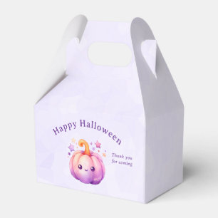 Süßer Pastell-Kürbis mit Sternen Halloween Danke Geschenkschachtel