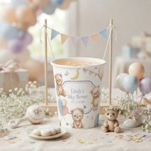 Süßer Pastell-Teddybär-Schmetterlingsstern-Baby-Pa