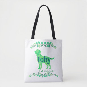 Süßer Pastellgrüner Labrador   Benutzerdefinierter Tasche