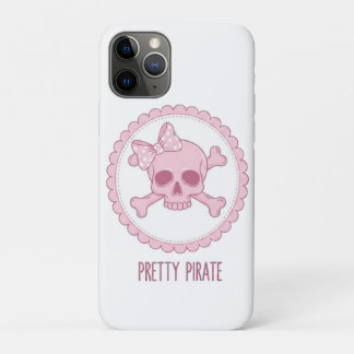 Süßer pastellrosa Totenkopf mit Schleife und Toten Case-Mate iPhone Hülle