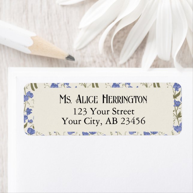 Süßer Pea Blue und Creme (Insitu)