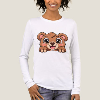 Süßer Peekaboo-Bär Tri-Blend Shirt