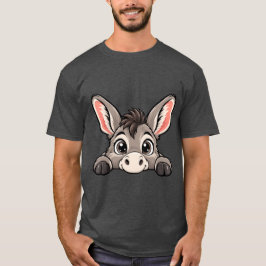 Süßer Peekaboo Esel T-Shirt