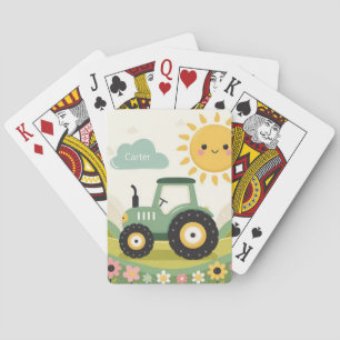 Süßer, personalisierter Traktor / landwirtschaftli Spielkarten