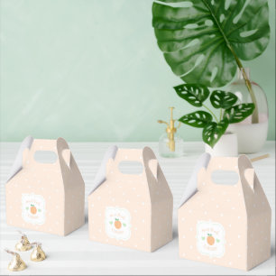 Süßer Pfirsich-Cobbler-Eleganter Baby-Empfang Geschenkschachtel