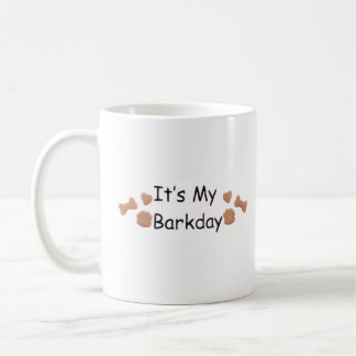 Süßer Pfotenabdruck Barkday-Hundetasse Kaffeetasse