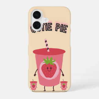 Süßer Pie Strawberry-Handy iPhone 16 Hülle