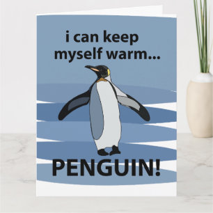 Süßer Pinguin Lustiges Tier Karte