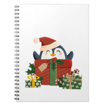 Süßer Pinguin wünscht frohe Weihnachten Postkarte