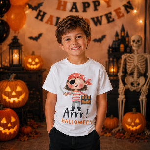Süßer Piratenjunge Arrr Halloween Kostüm T-Shirt