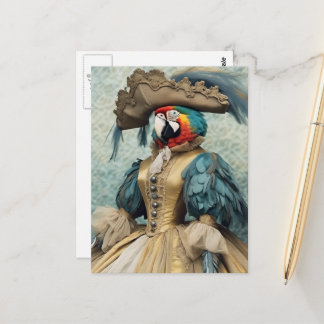 Süßer Piratenpapagei Postkarte