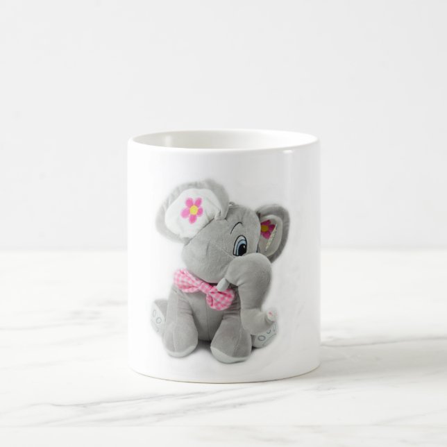 Süßer Plüsch-Elefant Kaffeetasse (Mittel)