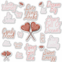 Süßer-Pops-Cute-Heart-Lutscher-Stickerbogen