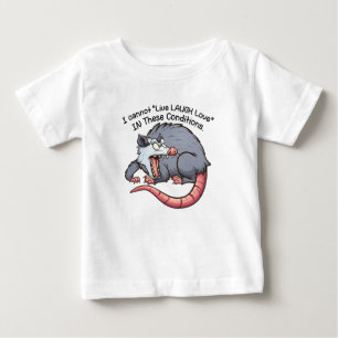 süßer Possum, ich kann nicht "Leben Lachen Lieben" Baby T-shirt