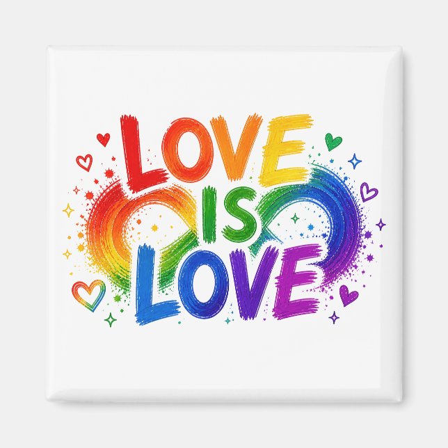 Süßer Pride LGBTQ Kühlschrankmagnet (Vorne)