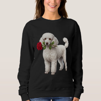 Süßer Pudel Hund Sweatshirt