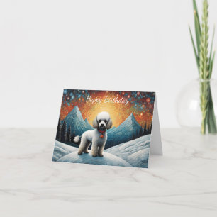 Süßer Pudel Schneeberg Alles Gute zum Geburtstag Karte