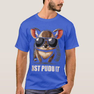 Süßer Pudu-Hirsch Südamerika Cartoon-Natur-Geschen T-Shirt