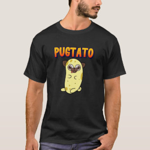 Süßer Pug Kartoffel Pugtato Lustiger Hundeliebhabe T-Shirt