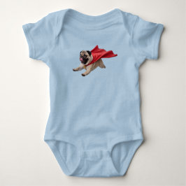 Süßer Pug Superheld Baby Strampler