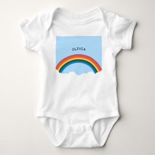 Süßer Regenbogen Baby Strampler
