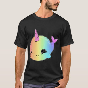 Süßer Regenbogen-Einhorn-Fisch T-Shirt