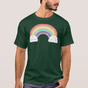 Süßer Regenbogen und Wolken T-Shirt